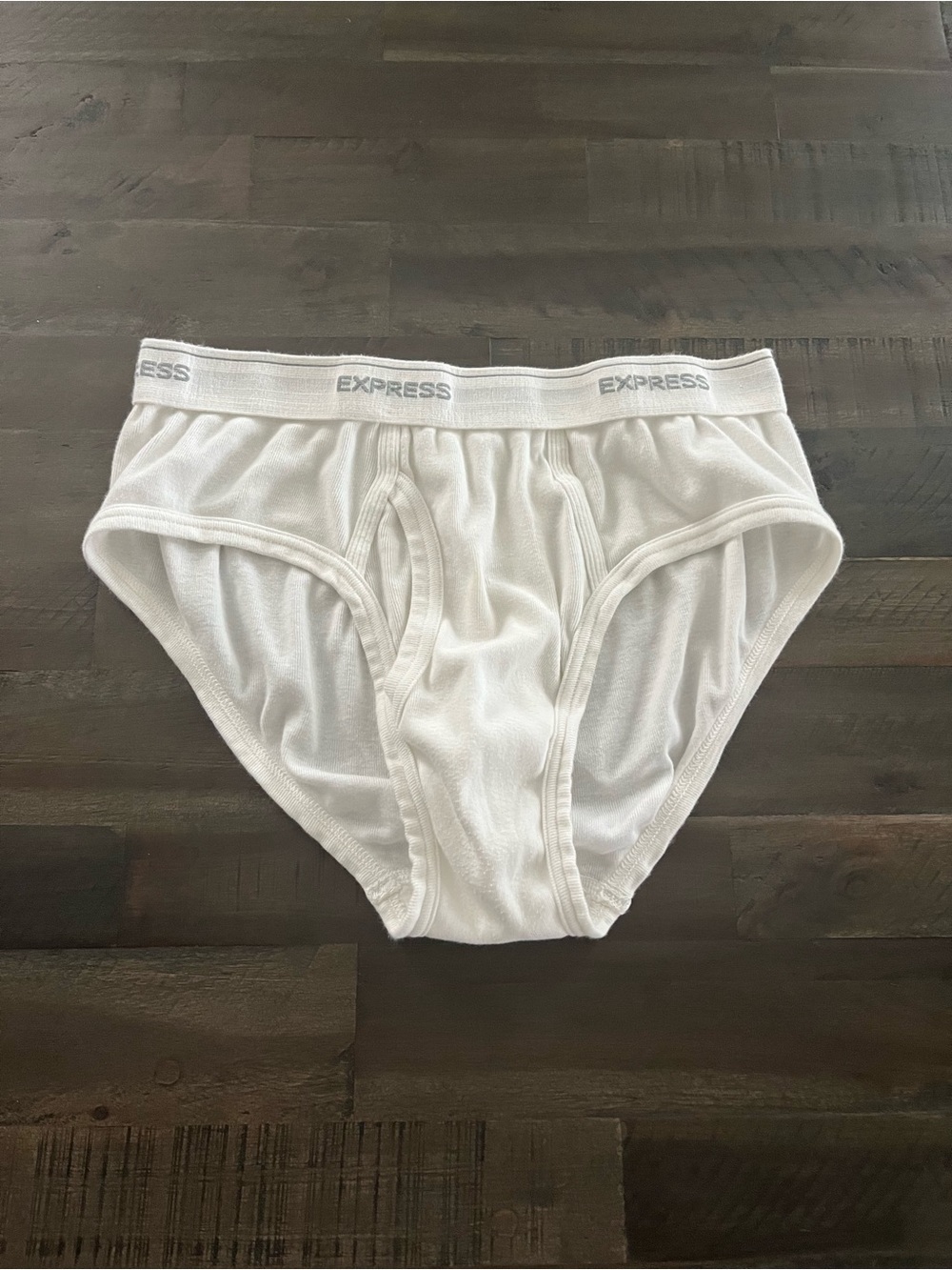 EXPRESS MENS WHITE LOW RISE BRIEFS
